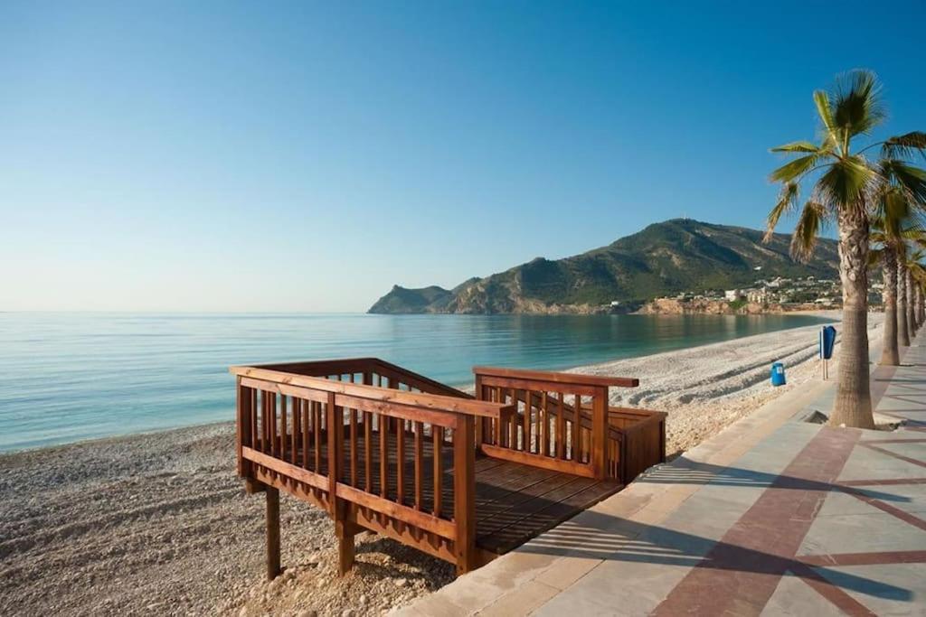 Soleado Apartamento Con Piscina Y Terraza Privada. El Albir Bagian luar foto